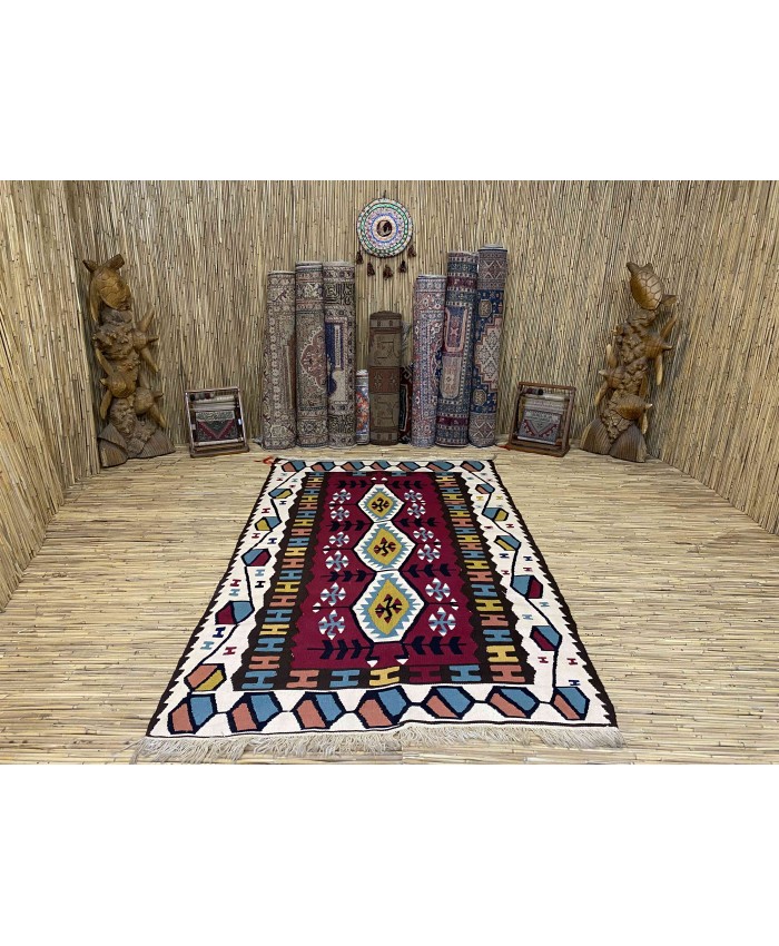 Handmade Turkish Kayseri Acrylic Original Kilim – FREE SHIPPING..!